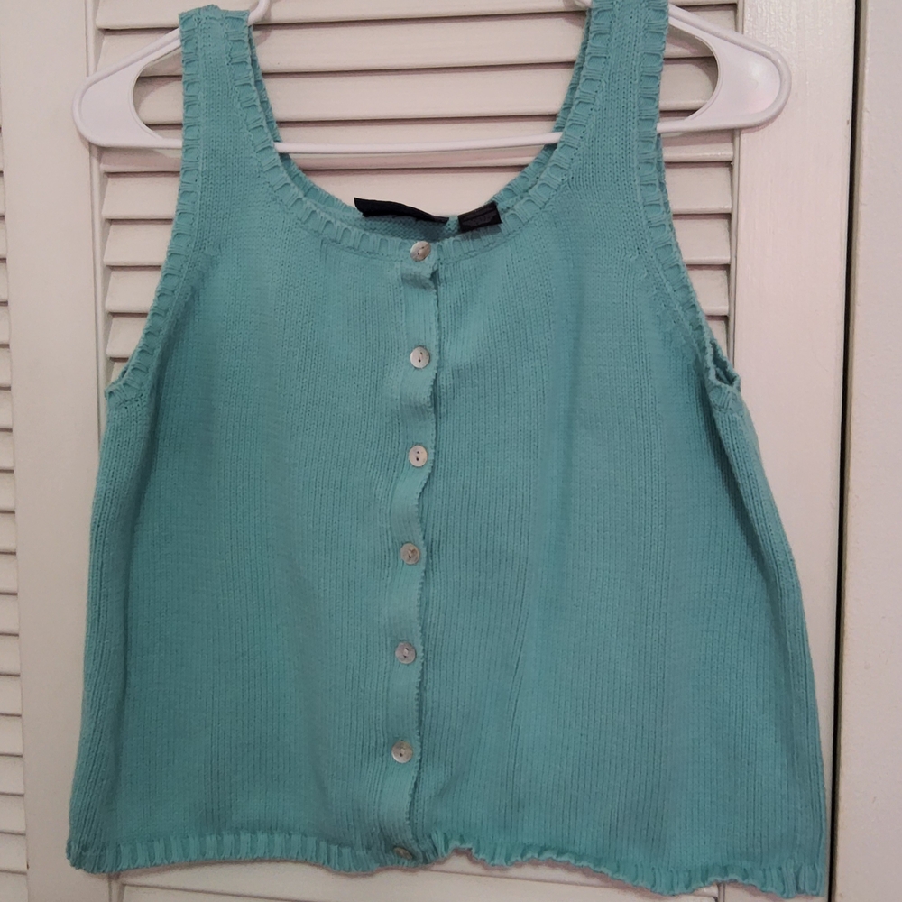 10 for $10 🔥Women's Teal Button-Up Tank Top🔥